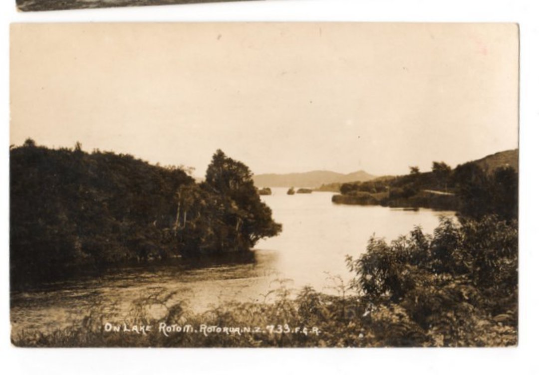 Real Photograph by Radcliffe of Lake Rotoiti Rotorua. - 246151 - Postcard image 0