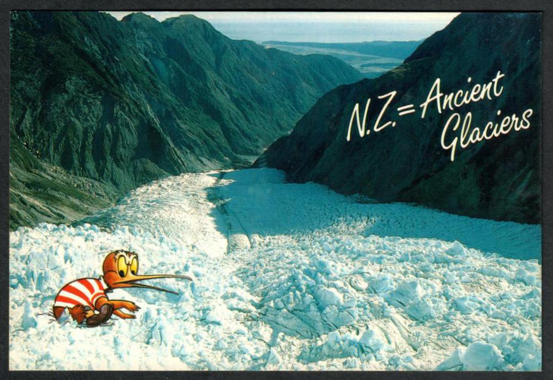 NZ ANCIENT GLACIERS Modern Coloured Postcard. - 499902 - Postcard image 0
