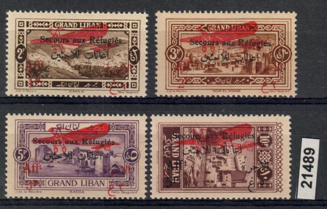 LEBANON 1926 Airs. Set of 4. Very fresh and clean with no hinge remains. - 21489 - LHM image 0