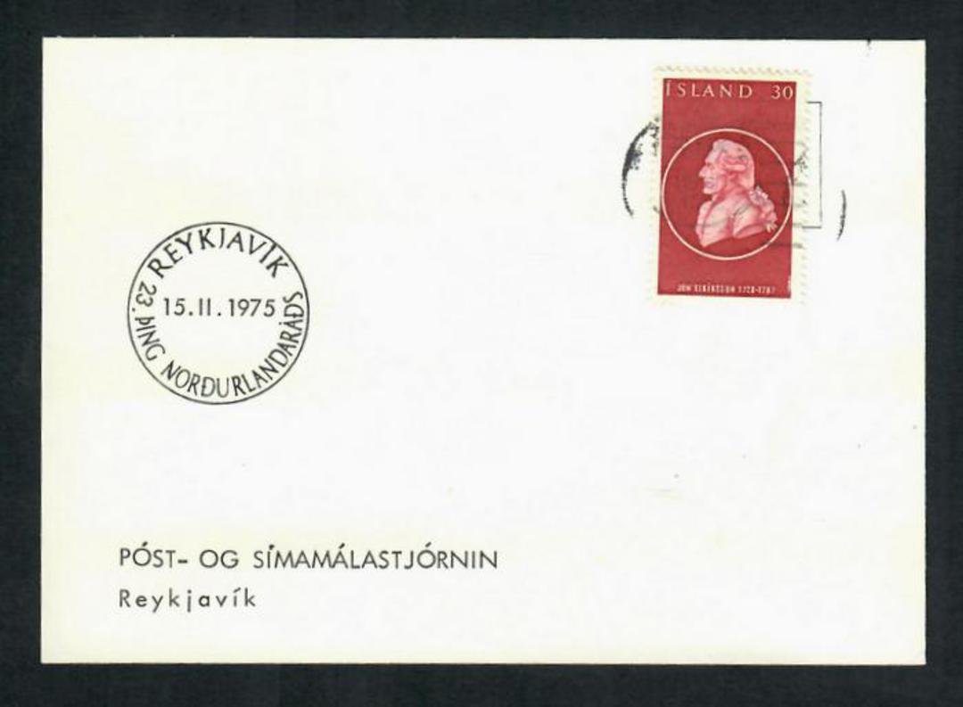 ICELAND 1975 Card from the Stamp Bureau. - 31376 - PostalHist image 0