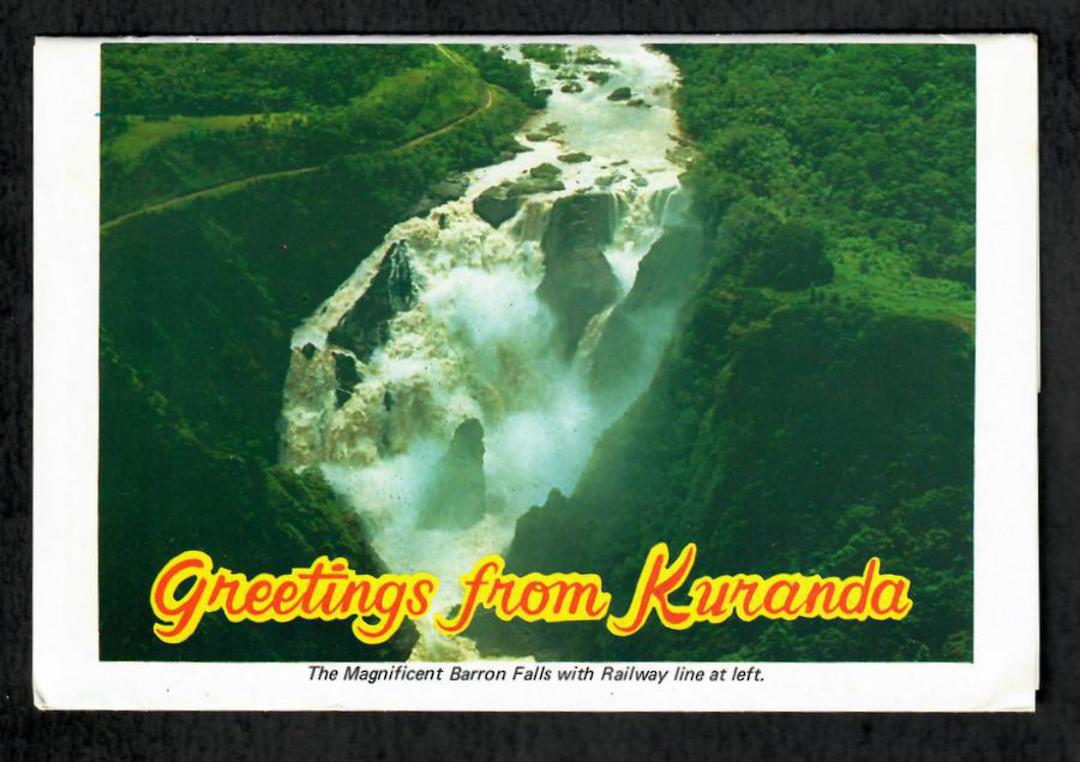AUSTRALIA Colour View "Greetings from Kuranda". Almost all views relate to Railways. - 444900 - Postcard image 0