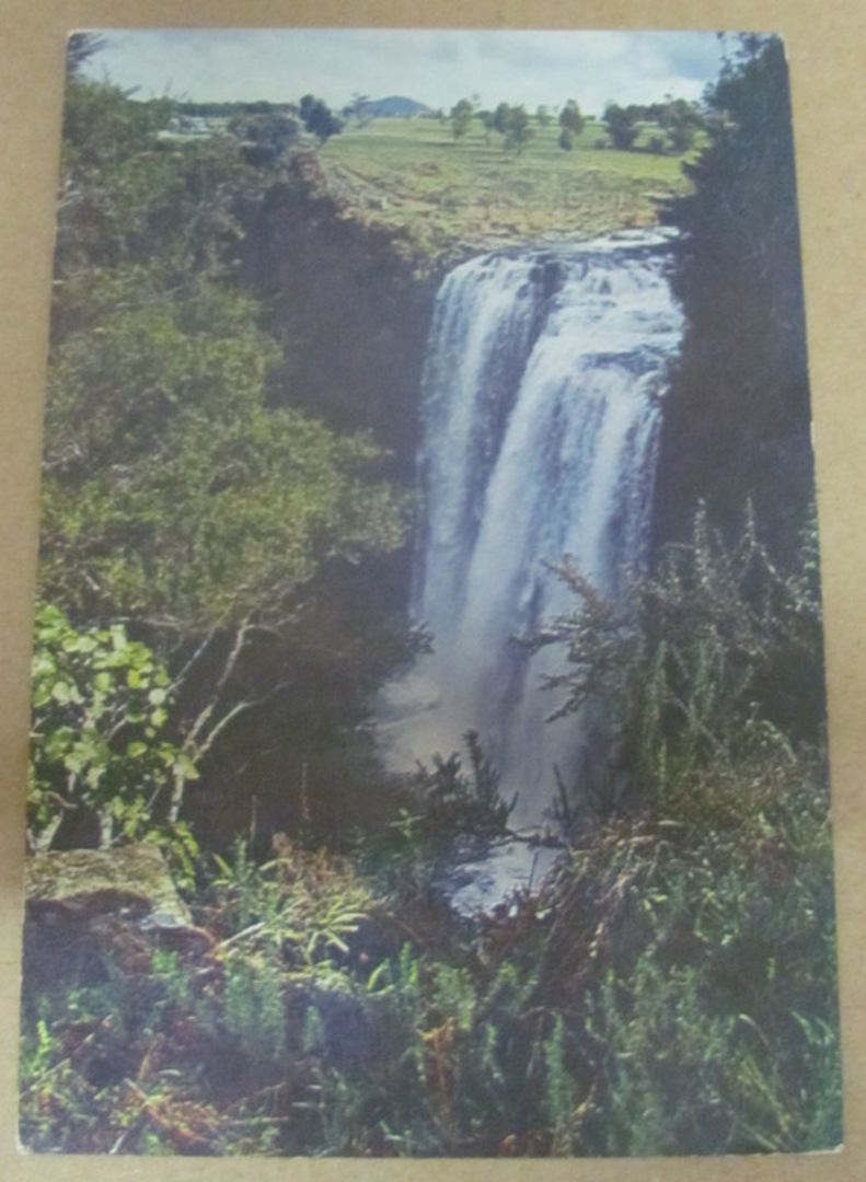 Modern Coloured Postcard by Gladys Goodall of Whangarei Falls. - 444212 - Postcard image 0