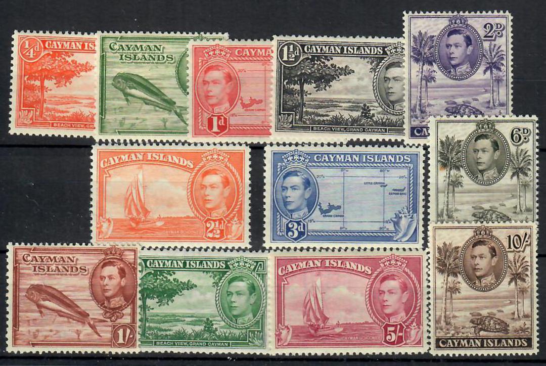 CAYMAN ISLANDS 1938 Geo 6th Definitives. Set of 14. - 23026 - Mint image 0