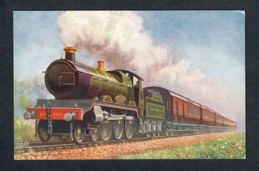 Coloured postcard of the Cornish Express. Perfect. - 40522 - Postcard image 0