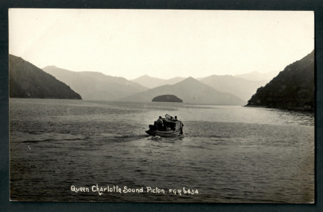 Real Photograph by Radcliffe of Queen Charlotte Sound. - 48705 - Postcard image 0