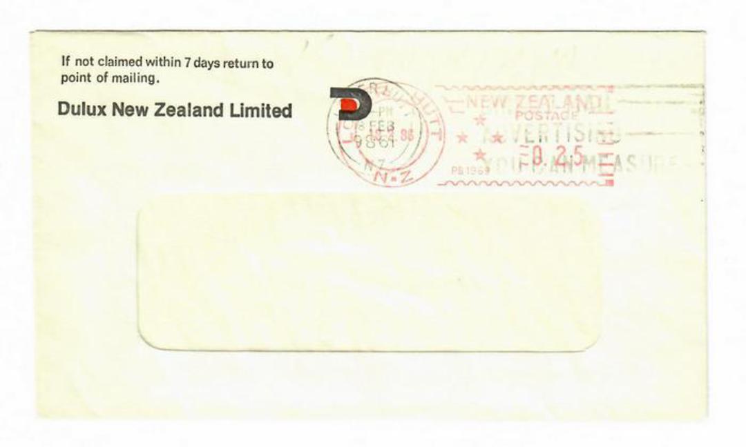 NEW ZEALAND 9861 Cover Dulux New Zealand Limited Lower Hutt. The year in the date slug is inverted. - 30005 - PostalHist image 0