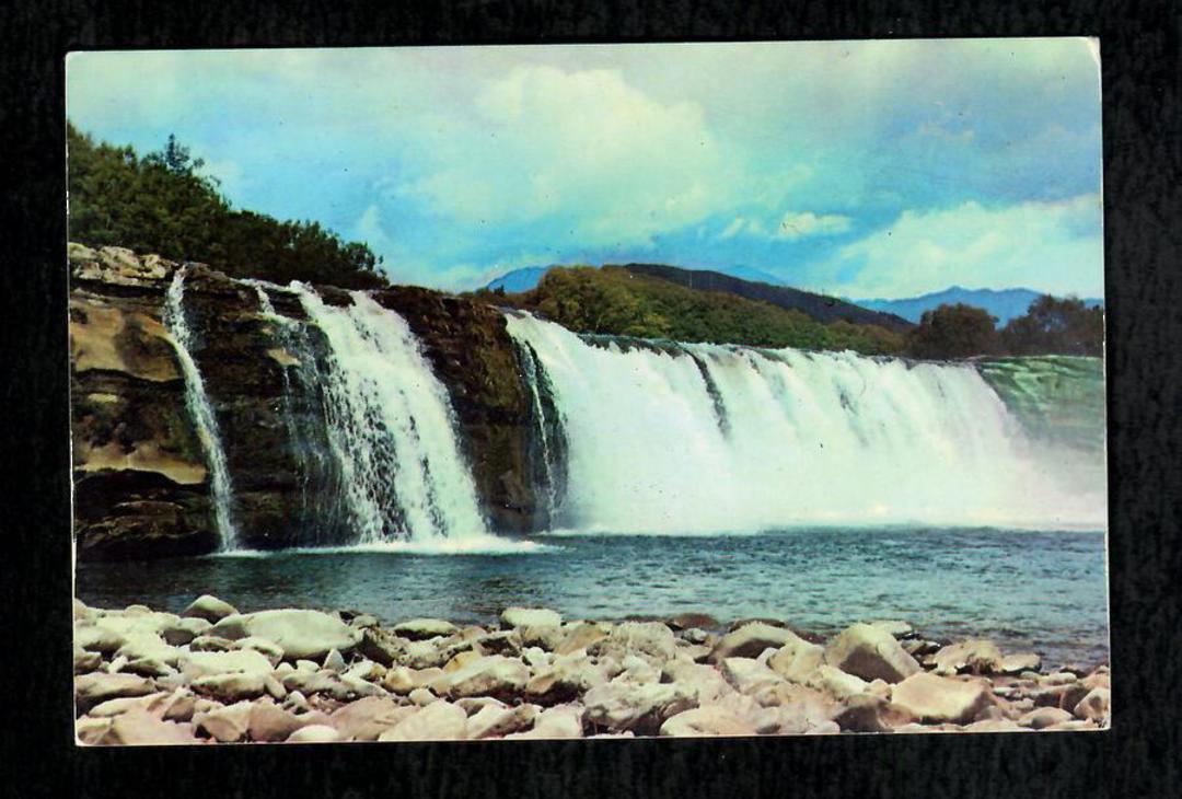 Modern Coloured Postcard by Gladys Goodall of Maruia Falls. - 444583 - Postcard image 0