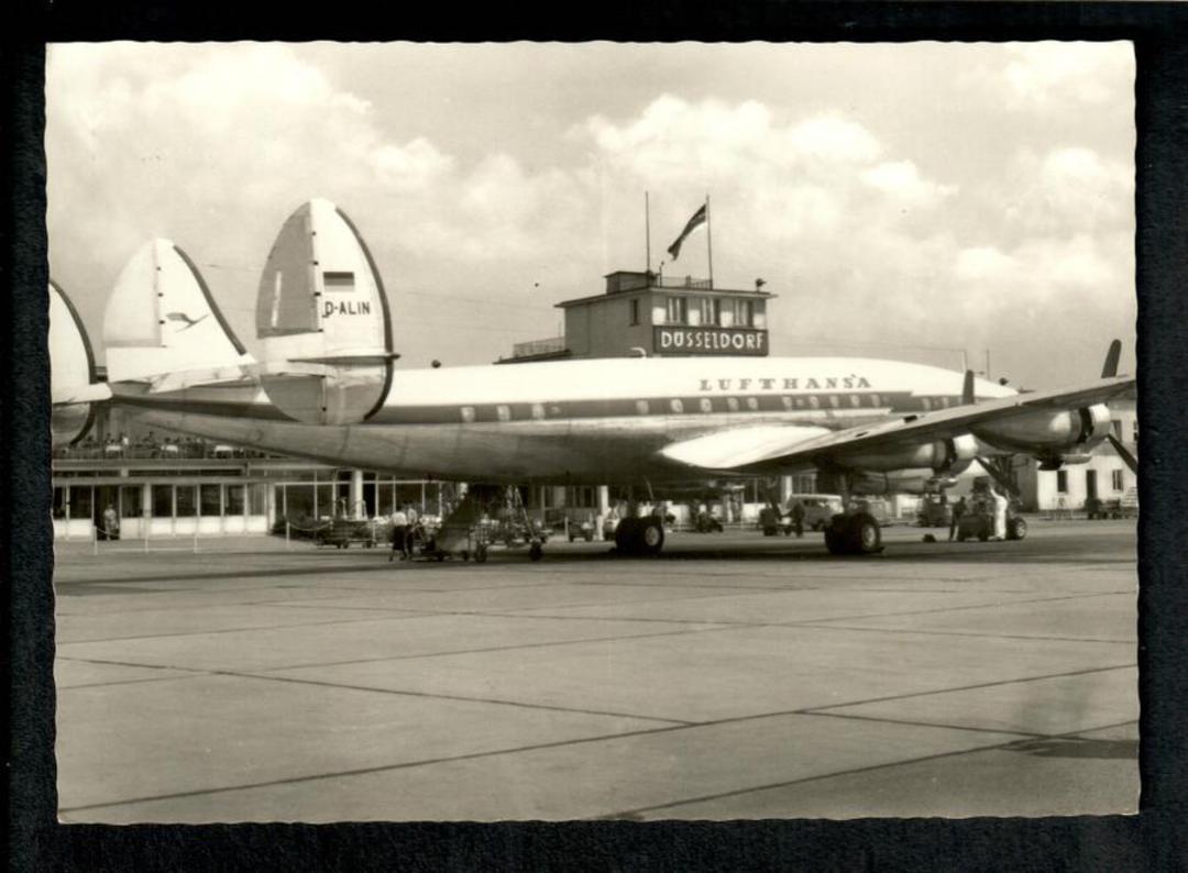 Real Photograph of Dusseldorf Flughafen. Lufthansa. - 444860 - Postcard image 0