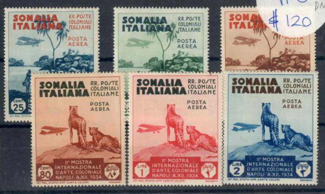 SOMALIA 1934 Second International Colonial Exhibition Airs. Set of 6. - 20358 - Mint image 0