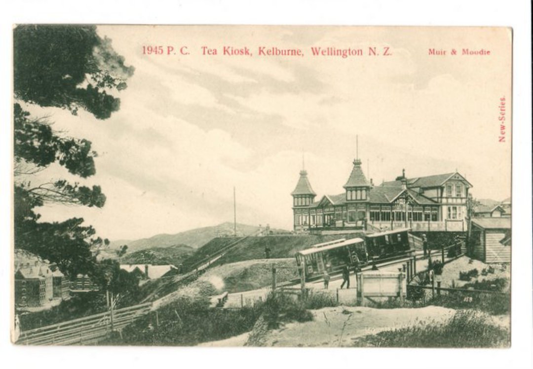Early Undivided Postcard of Tea Kiosk (and Cable Car) Kelburne. - 247364 - Postcard image 0
