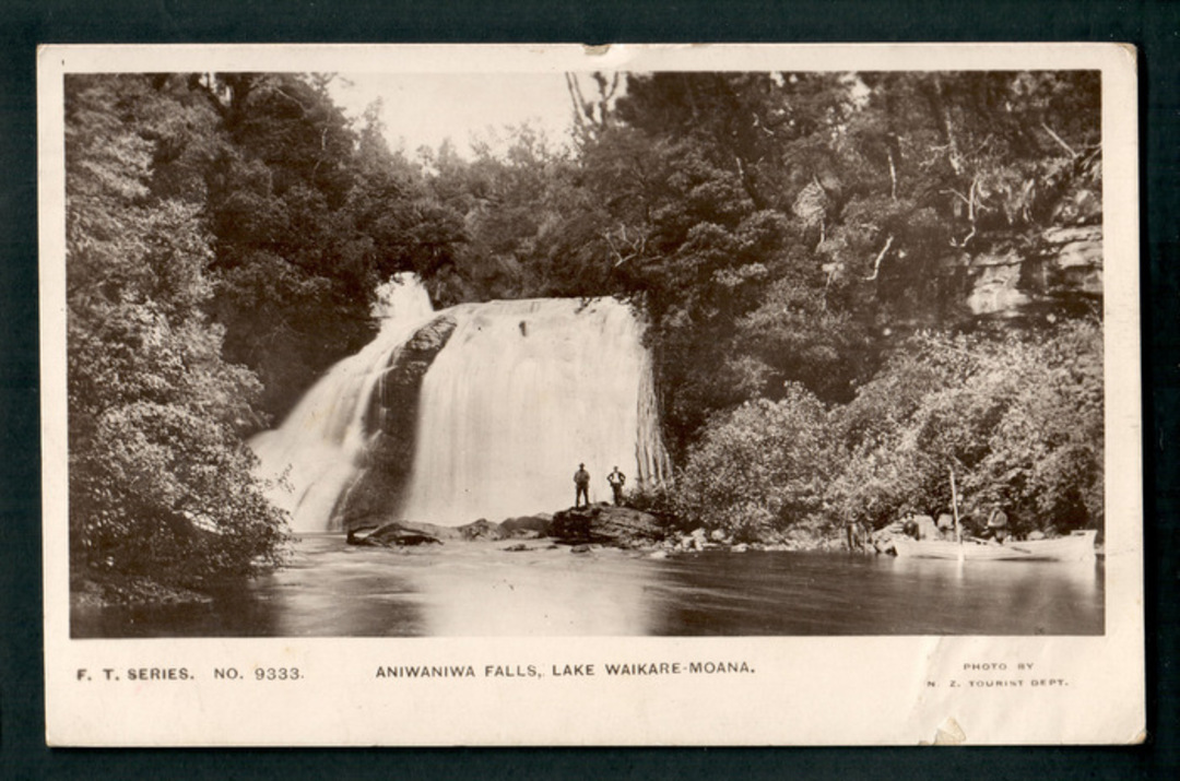 Postcard of Aniwaniwa Falls Lake Waikaremoana. - 48193 - Postcard image 0
