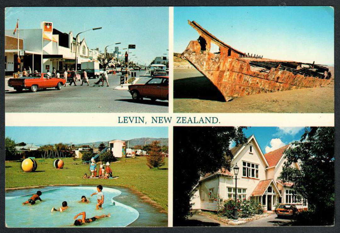 LEVIN New Zealand Modern Coloured Postcard. Montage. - 447305 - Postcard image 0