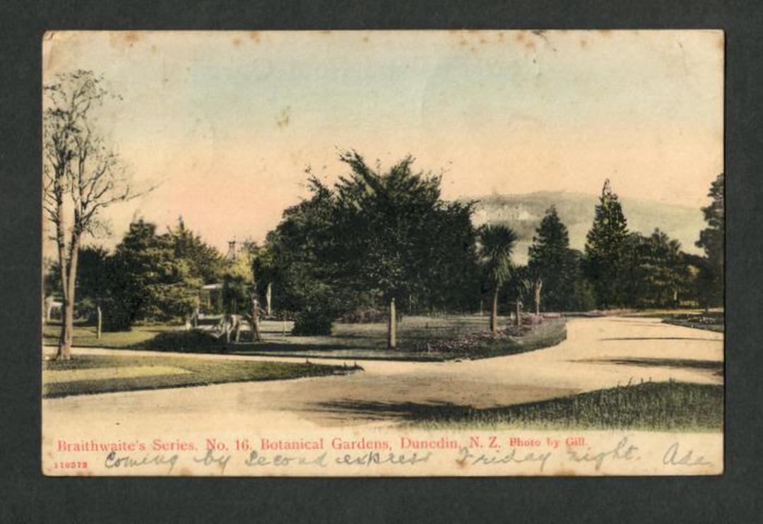 Early Undivided Postcard of Botannical Gardens Dunedin. - 49232 - Postcard image 0