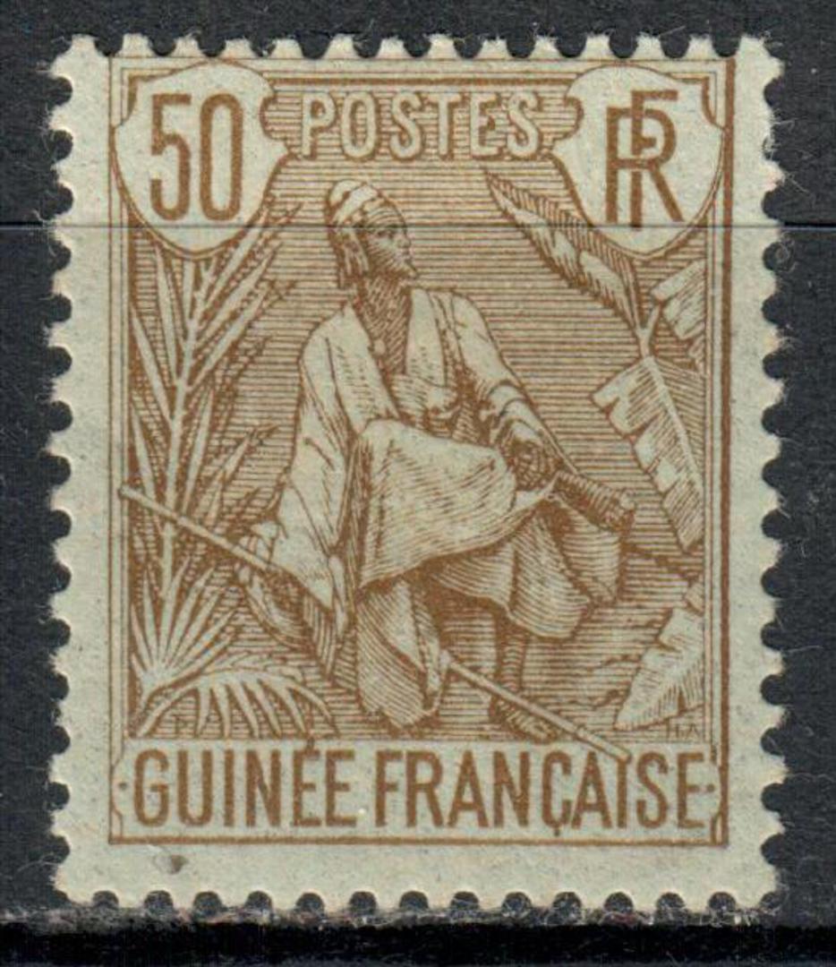 FRENCH GUINEA 1904 Definitive 50c Pale Brown on Pale Green. - 8984 - Mint image 0