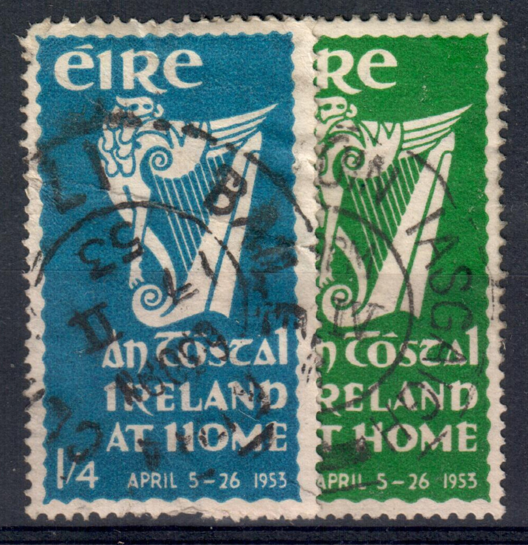 IRELAND 1953 "An Tostal". Set of 2. - 7401 - Used image 0