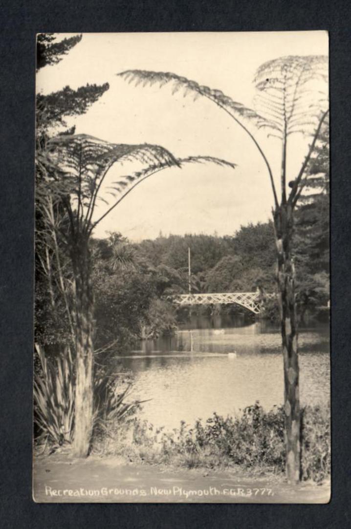 Real Photograph by Radcliffe of Recreation Grounds New Plymouth. - 47075 - Postcard image 0