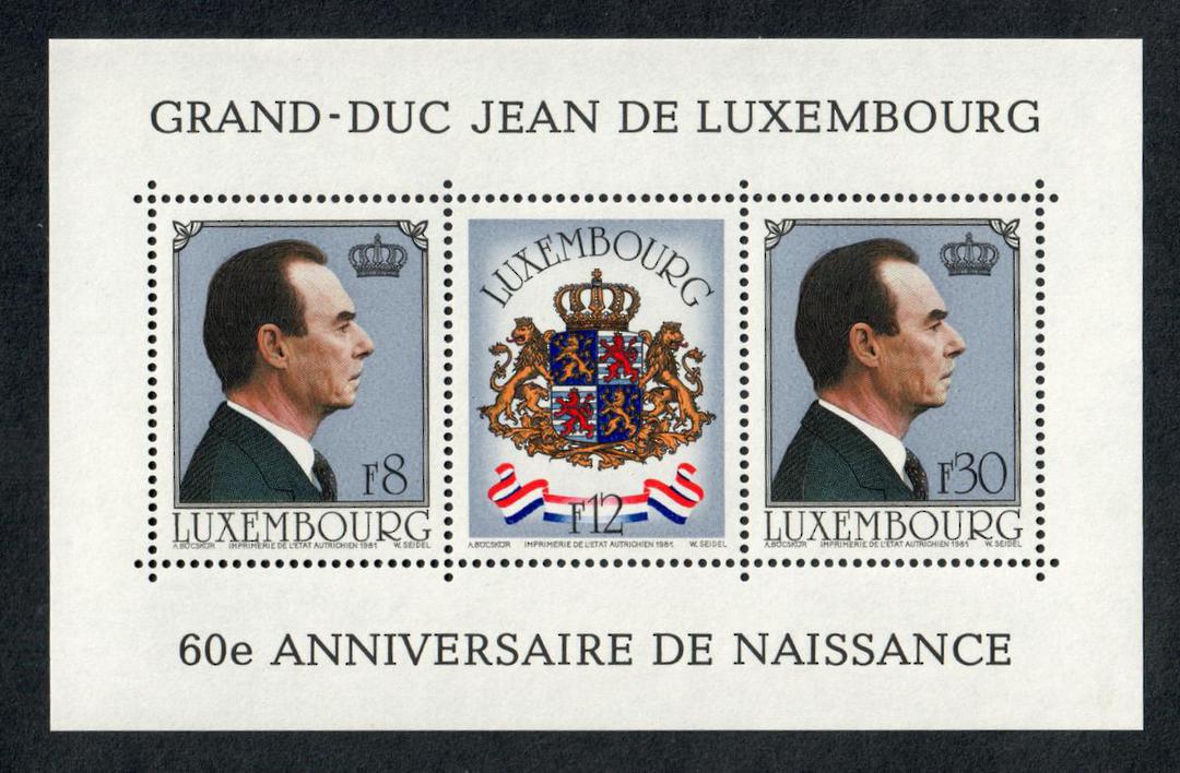 LUXEMBOURG 1981 Grand Duke Birthday. Miniature sheet. - 53289 - UHM image 0