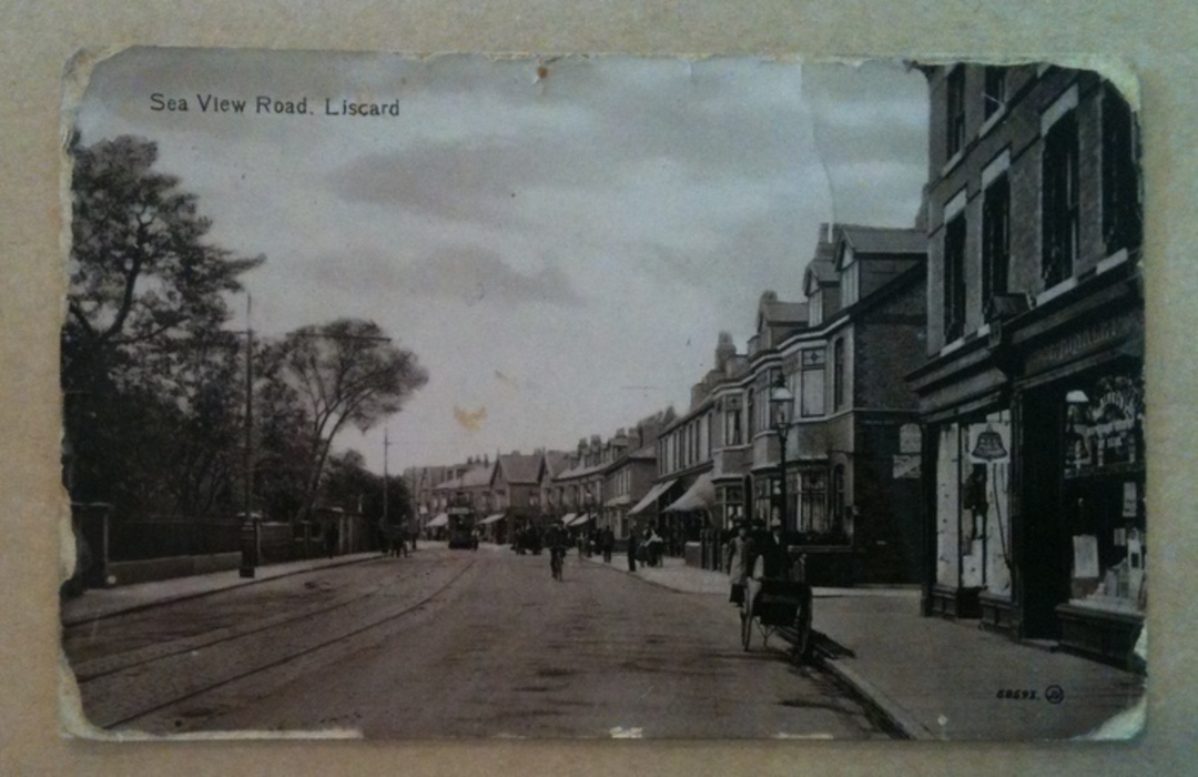 Real Photograph of Sea View Road Liscard. Nice card but crease and bad corners. - 242588 - Postcard image 0
