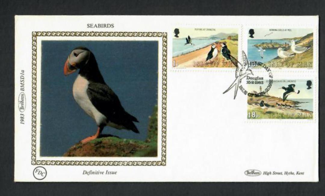 ISLE OF MAN 1983 Definitives Birds. 3 Benham Silk covers. - 31876 - PostalHist image 0