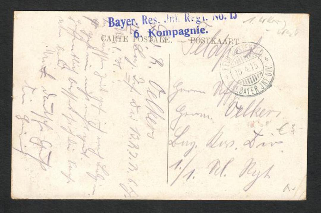 GERMANY 1915 Feldpost . Regimental cachet. - 32399 - PostalHist image 0