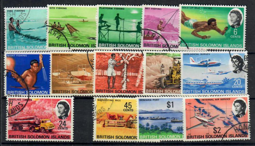 SOLOMON ISLANDS 1968 Definitives. Set of 15. - 22029 - VFU image 0