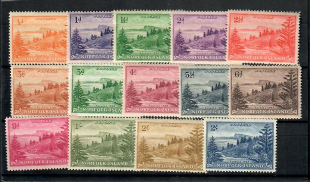 NORFOLK ISLAND 1947 Definitives. Set of 14. - 21537 - Mint image 0