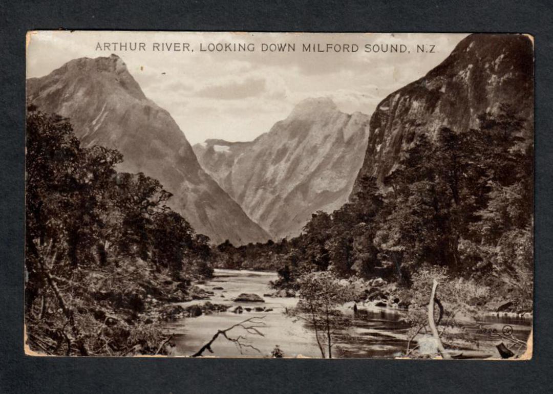Real Photograph of Arthur River Milford Sound - 49844 - Postcard image 0