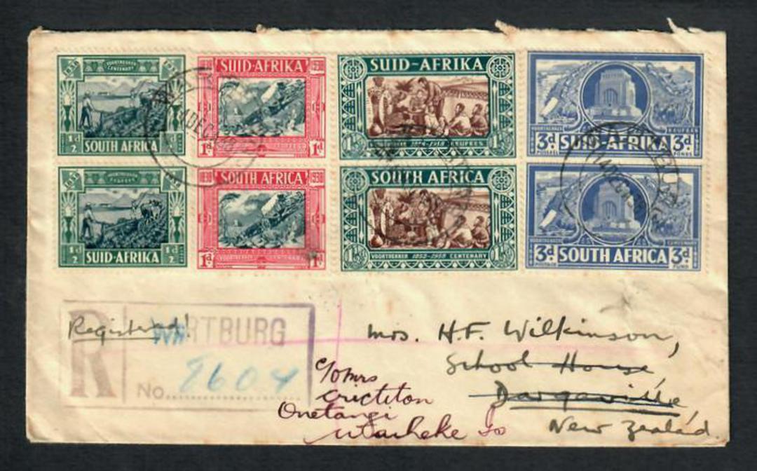 SOUTH AFRICA 1938 Explorers first day cover. Set of 4 in joined pairs. - 30679 image 0
