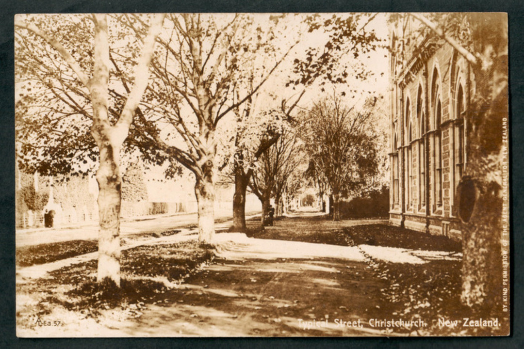 Real Photograph of of Street in Christchurch. - 48525 - Postcard image 0