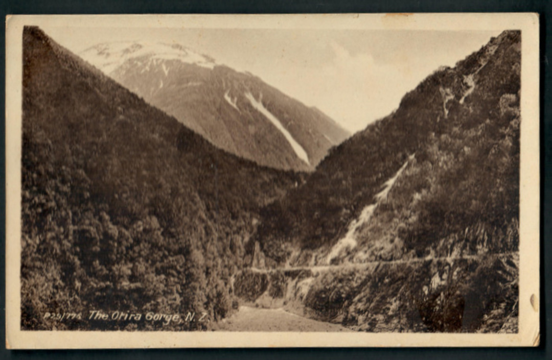 Real Photograph of Otira Gorge. - 248780 - Postcard image 0