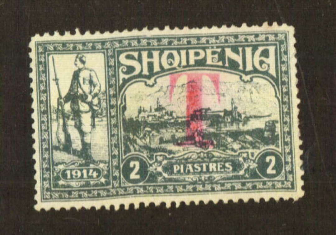 ALBANIA 1914 Postage Due 2p Grey. Unlisted by SG. - 78802 - Mint image 0