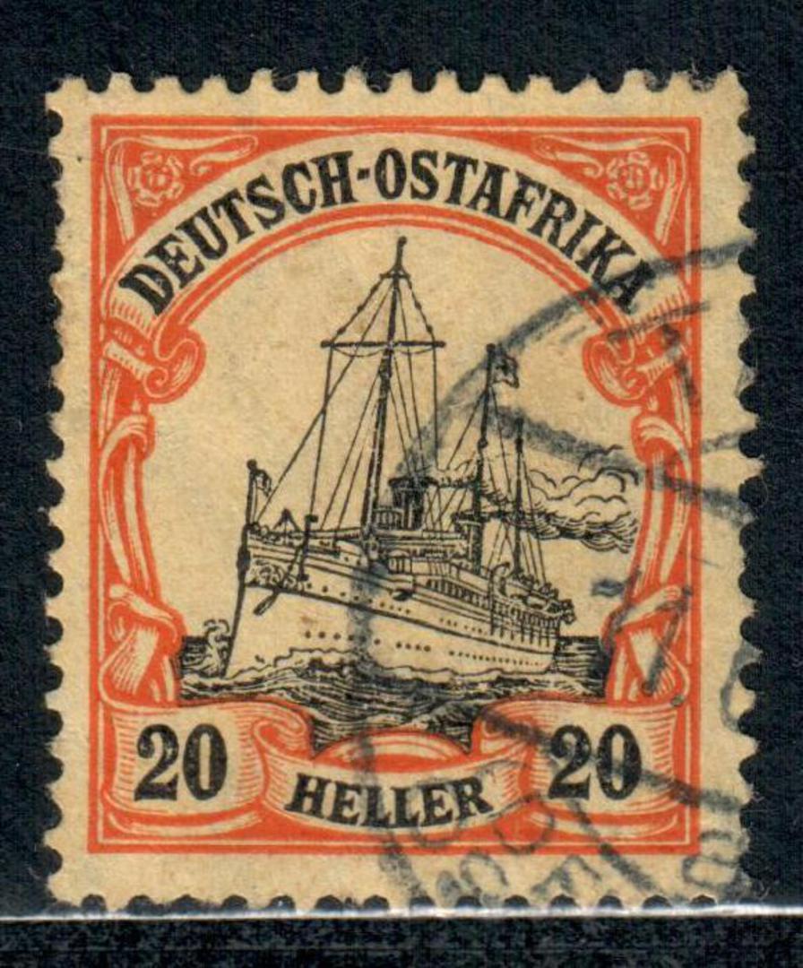 GERMAN EAST AFRICA 1905 Definitive 20h Black and Red on Yellow. - 9407 - VFU image 0