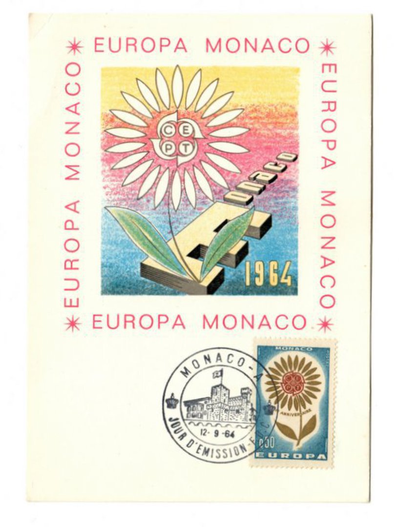 MONACO 1964 Europa.  Maxim card. Special Postmark. - 37840 - PostalHist image 0