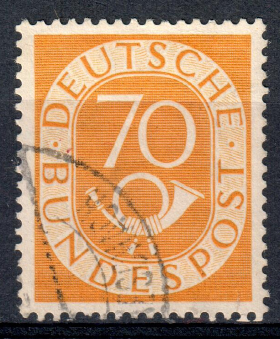WEST GERMANY 1951 Definitive. 70 pf Yellow. - 71491 - VFU image 0