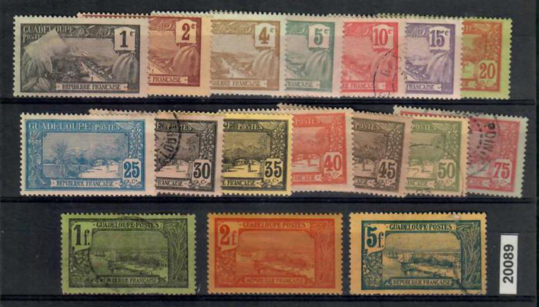 GUADALOUPE Mixed set of 17. Mint used and MNG - 20089 - Mixed image 0