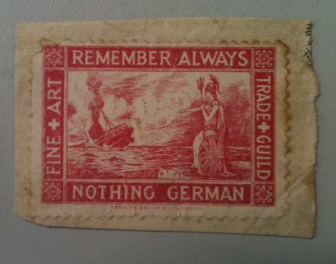 GREAT BRITAIN 1940 War Cinderella. Remember Always Nothing German. - 78409 - Cinderellas image 0