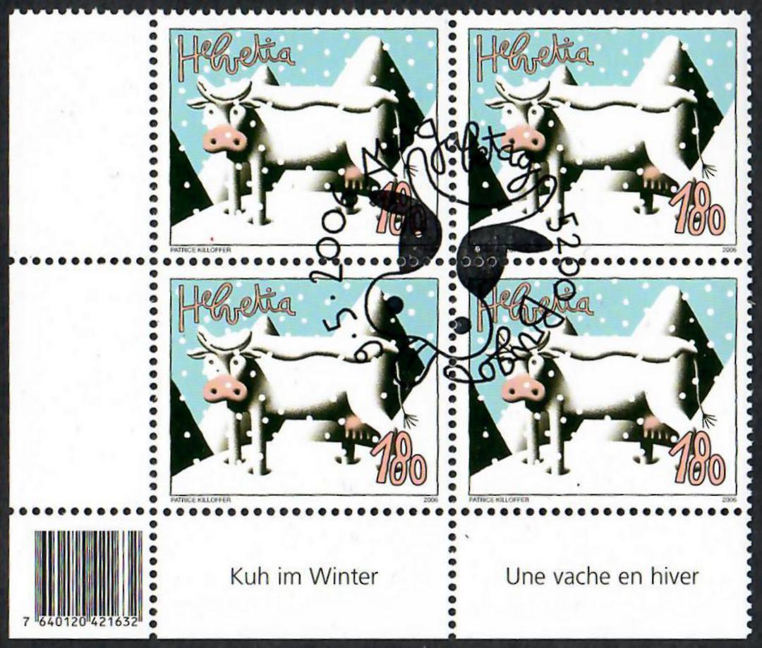 SWITZERLAND 2006 Foreign Artists. Set of 4 in blocks of 4. - 23321 - CTO image 3