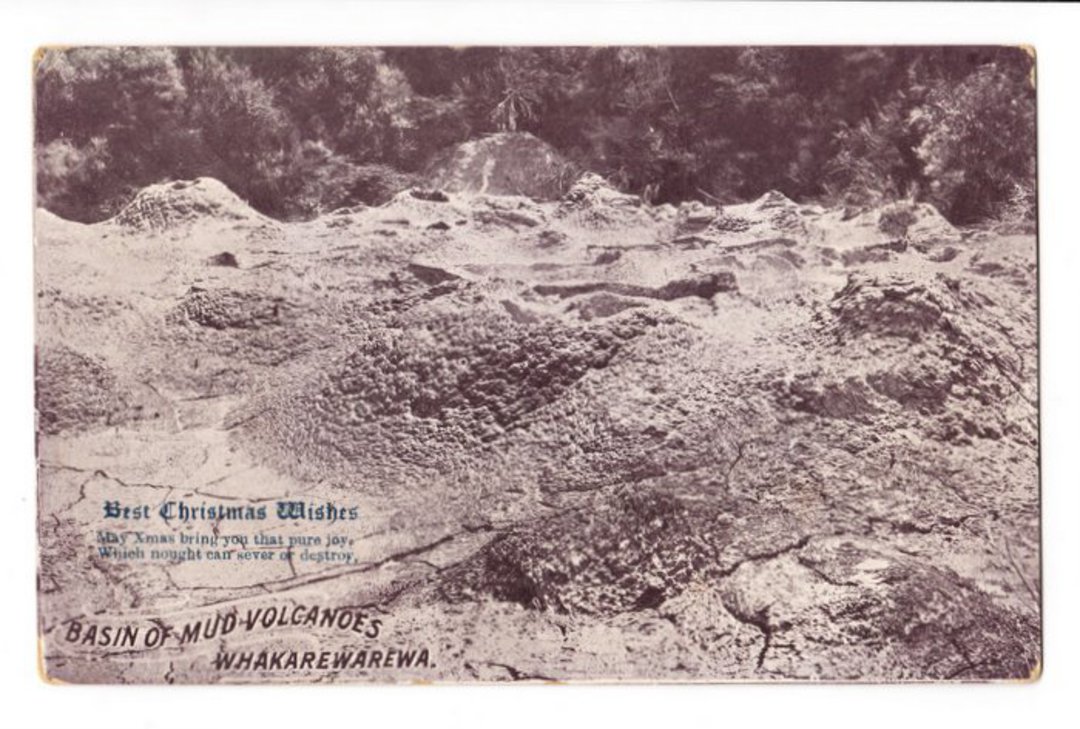 Postcard of the basin of Mud Pools Whakarewarewa..Best Christmas wishes. - 245945 - Postcard image 0