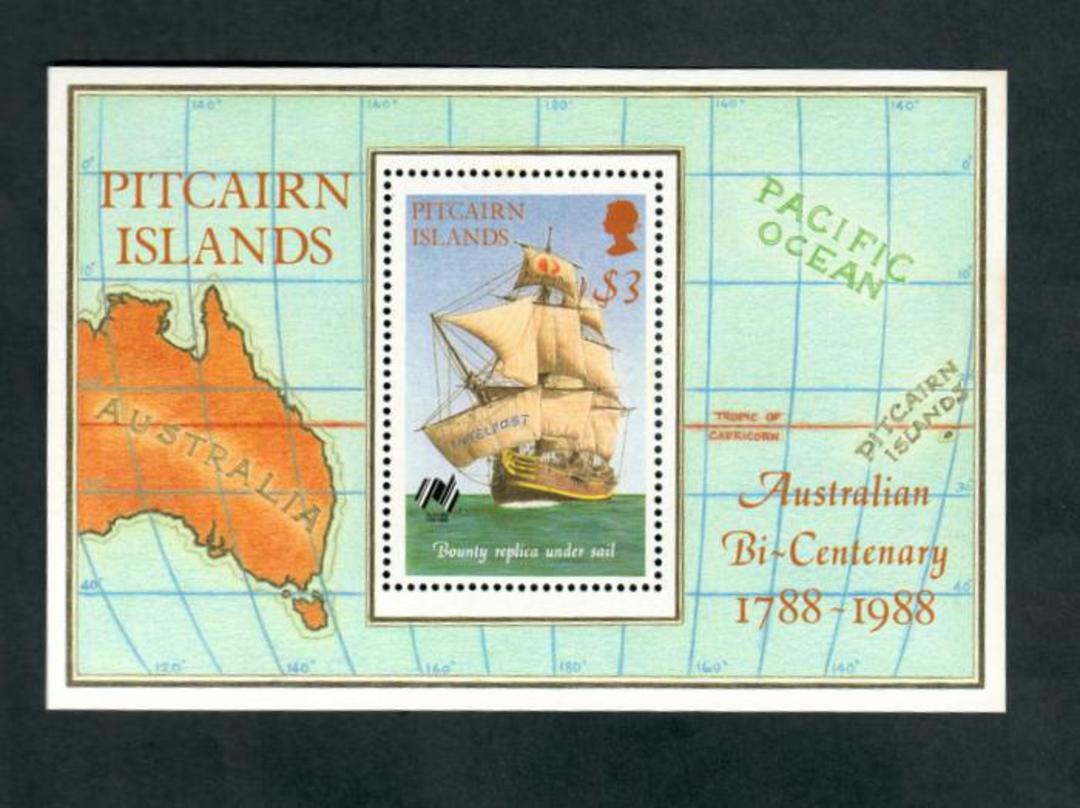 PITCAIRN ISLANDS 1988 Bicentenary of the Settlement of Australia. Miniature sheet. - 52326 - UHM image 0