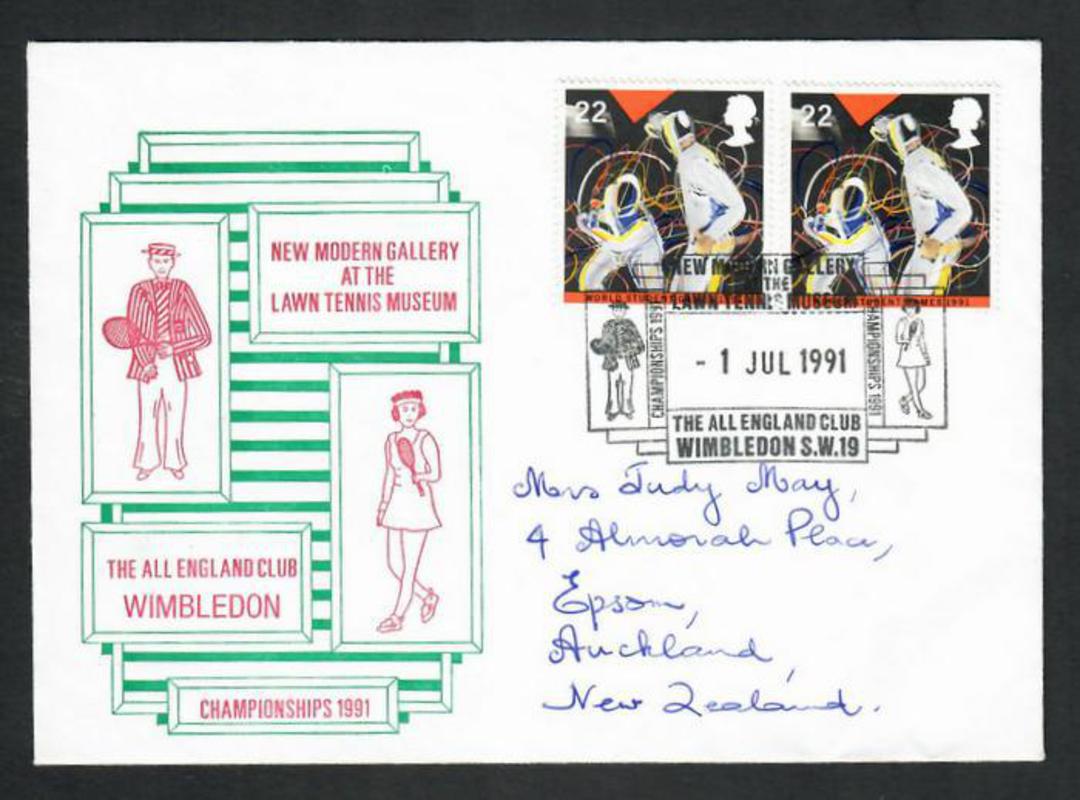 GREAT BRITAIN 1991 Wimbledon. Special Postmark on cover. - 31843 - PostalHist image 0