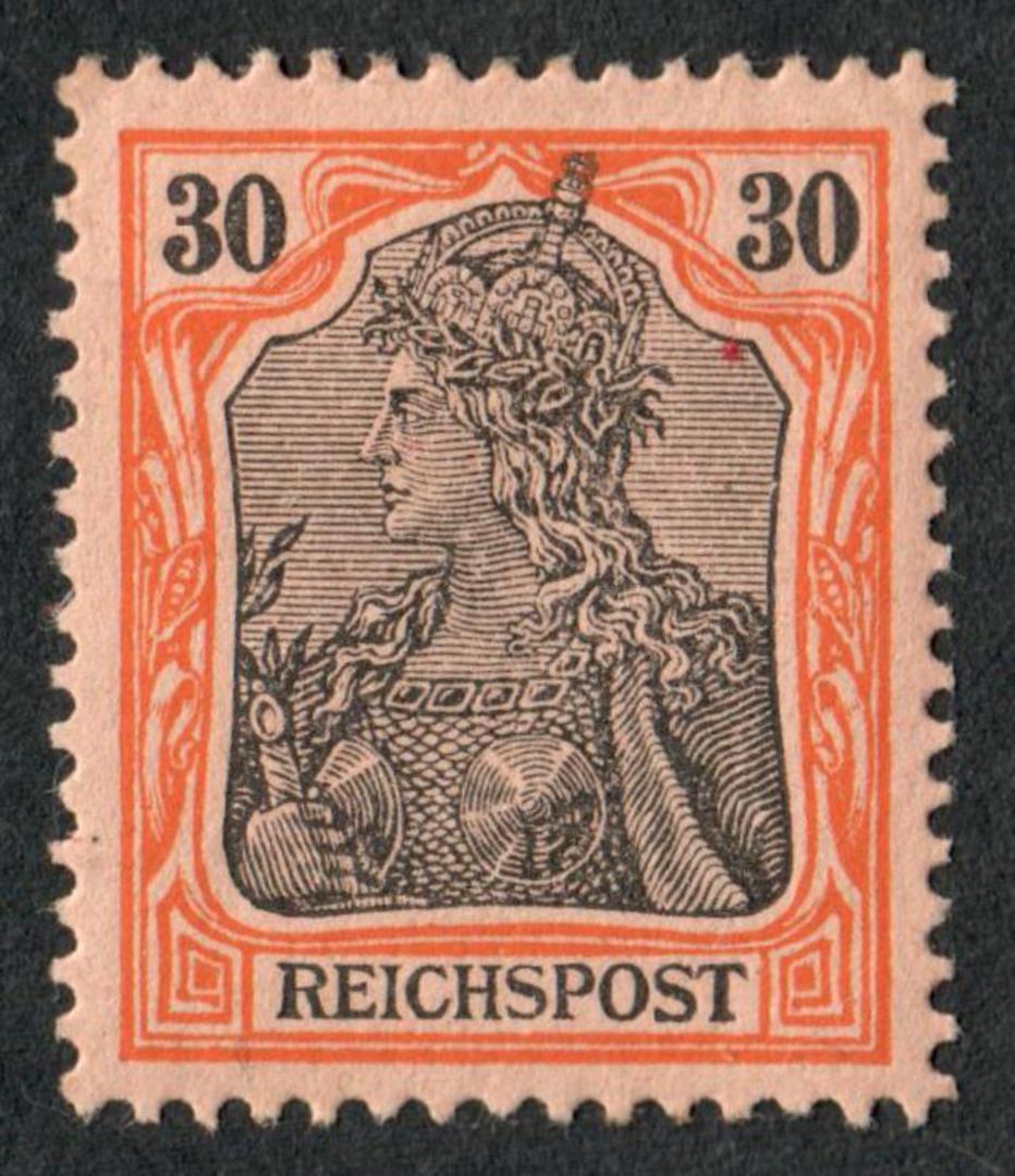 GERMANY 1899 Definitive 30pf Black and Orange-Rose. - 75517 - LHM image 0