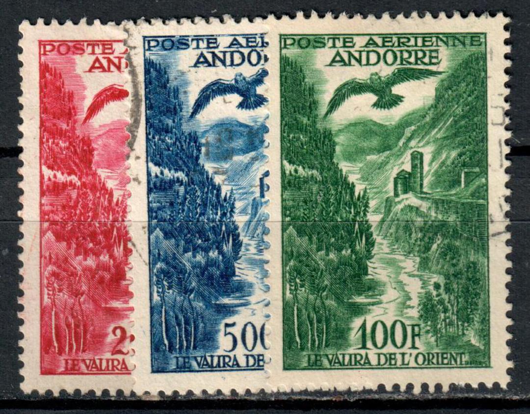 FRENCH ANDORRA 1955 Airs. Set of 3. - 39515 image 0