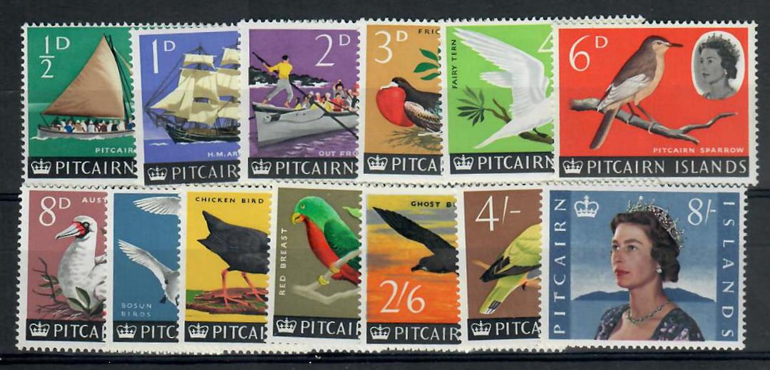 PITCAIRN ISLANDS 1964 Definitives. Set of 13. image 0