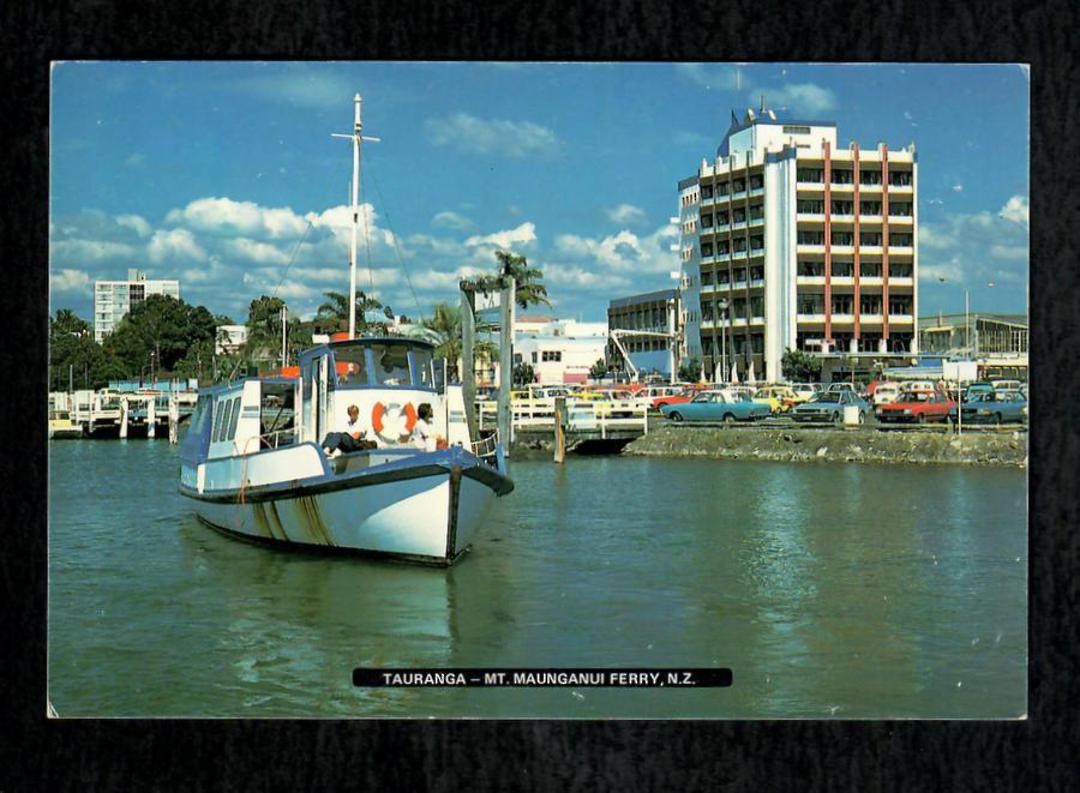 Modern Coloured Postcard by PPLtd of Mt Maunganui Ferry leaving Tauranga. - 446337 - Postcard image 0