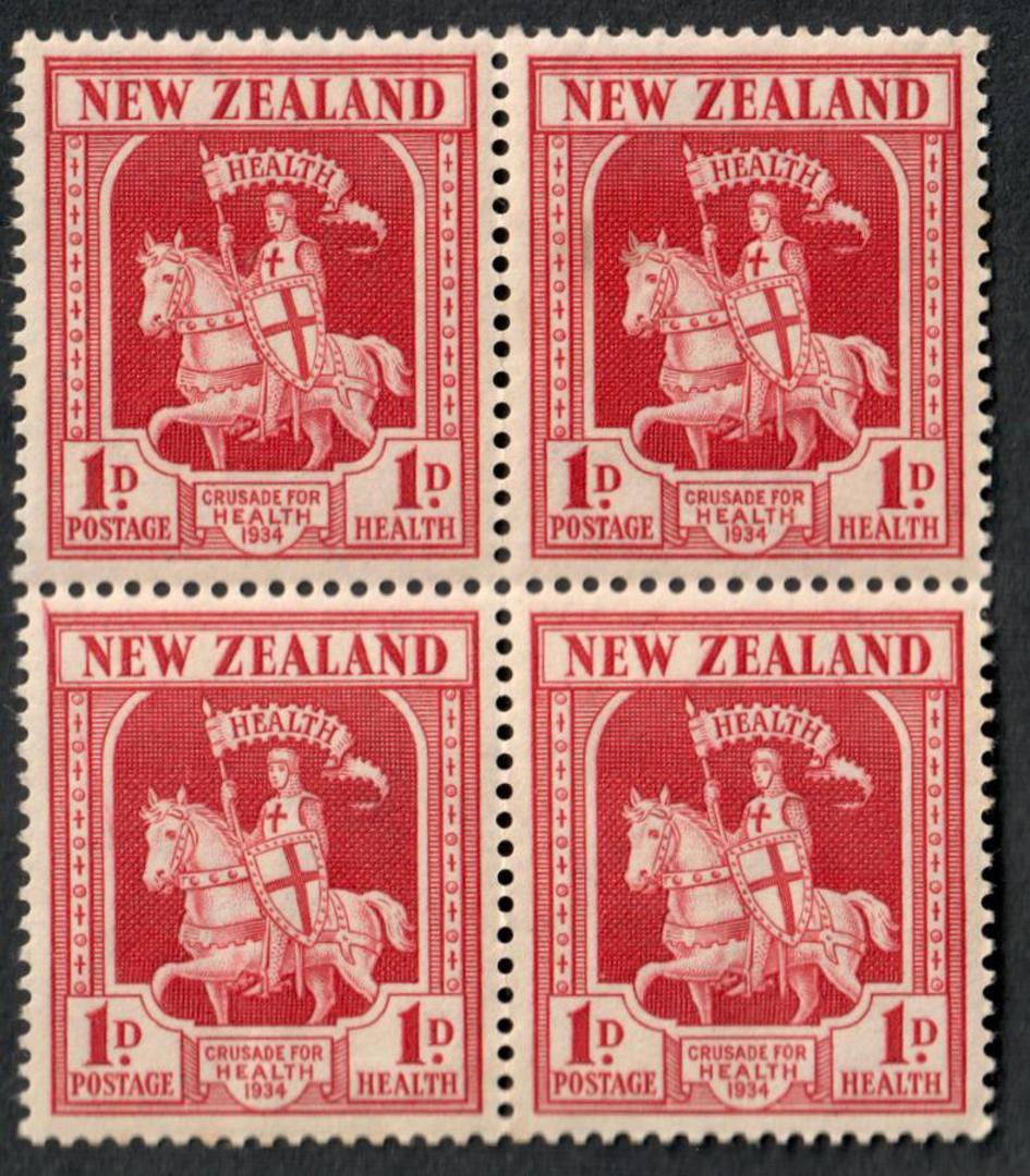 NEW ZEALAND 1934 Health. Block of 4. - 56552 - UHM image 0