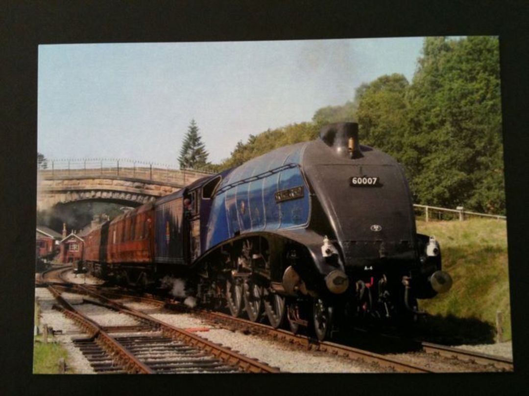 Modern Coloured Postcard of LNER A4 4-6-2 #60007 Sir Nigel Gresley. - 440066 - Postcard image 0