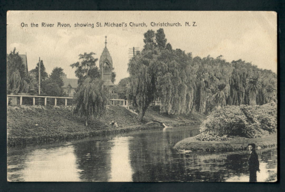 Postcard of the River Avon and St Michaels Church. - 248355 - Postcard image 0