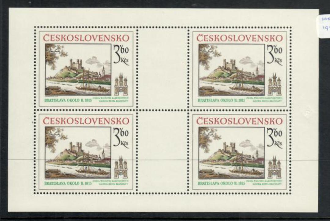 CZECHOSLOVAKIA 1979 Historic Bratislava. Third series. Miniature sheet. - 52529 - UHM image 0