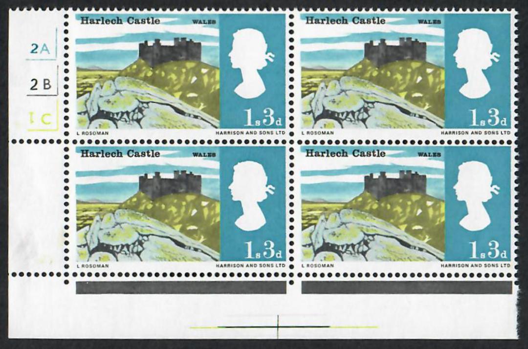 GREAT BRITAIN 1966 Landscapes. Set of 4 in plate blocks of 4. - 24432 - UHM image 0