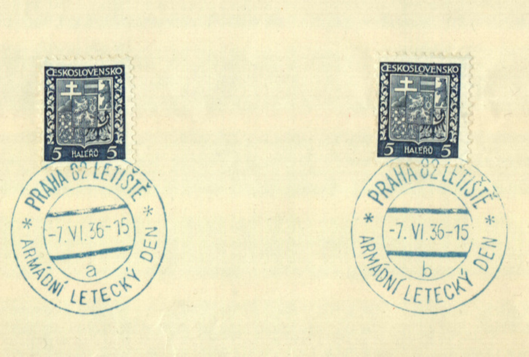 CZECHOSLOVAKIA 1929 Definitive with Special Postmark dated 7/6/1936. - 35579 - PostalHist image 0